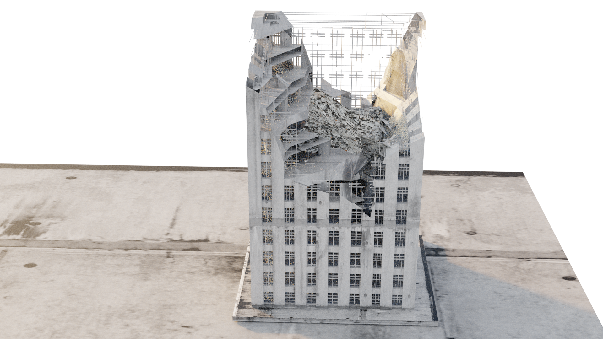 Apocalyptic Buildings -Ian Hubert Inspired preview image 5